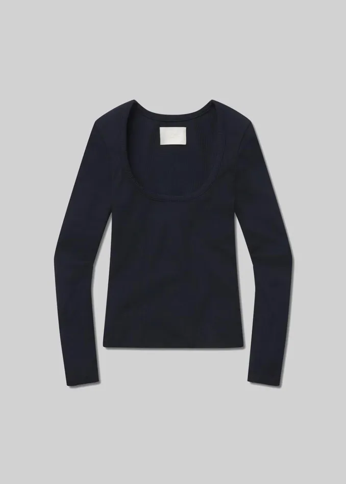 Citizens Of Humanity Rumi Scoop Neck In Navy Women Tops