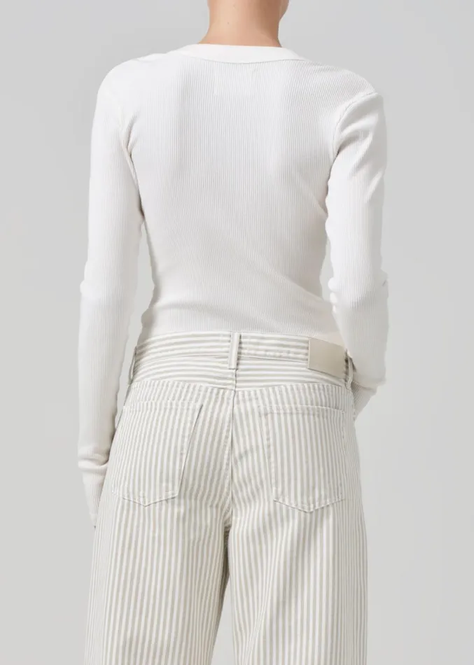 Citizens Of Humanity Varra Henley In Pashmina Women Tops