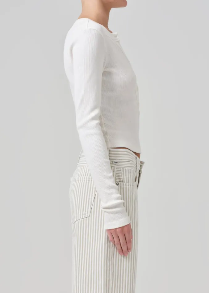 Citizens Of Humanity Varra Henley In Pashmina Women Tops