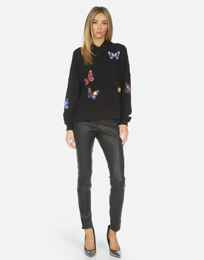 Clarissa Butterfly Black Women039s Lauren Moshi Hoodies