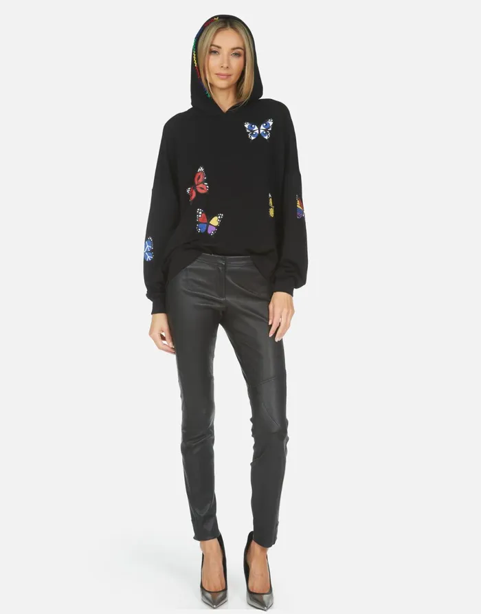 Clarissa Butterfly Black Women039s Lauren Moshi Hoodies