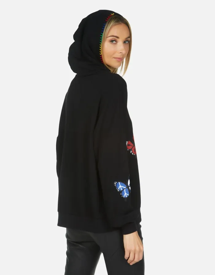 Clarissa Butterfly Black Women039s Lauren Moshi Hoodies