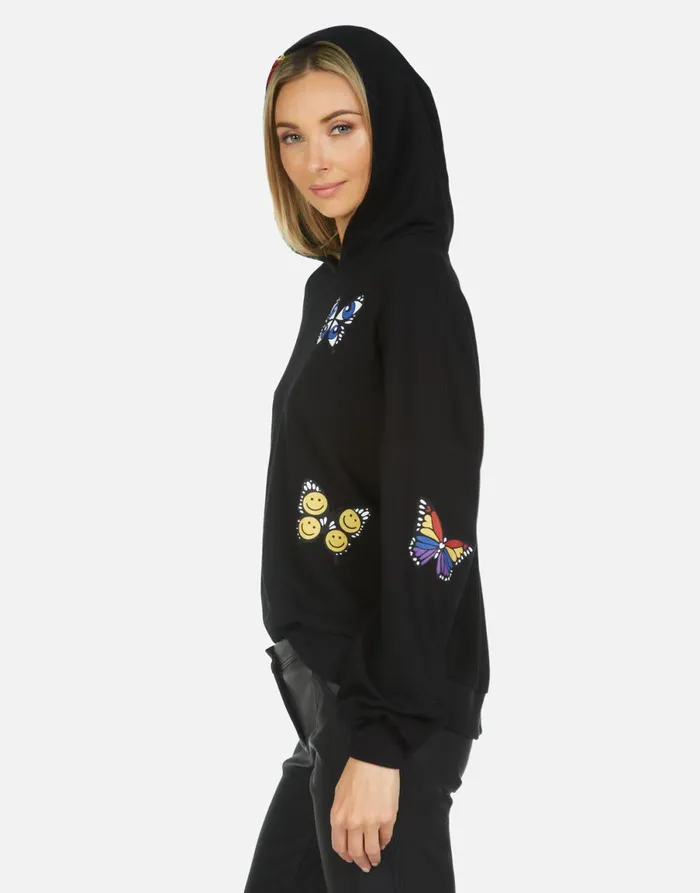 Clarissa Butterfly Black Women039s Lauren Moshi Hoodies