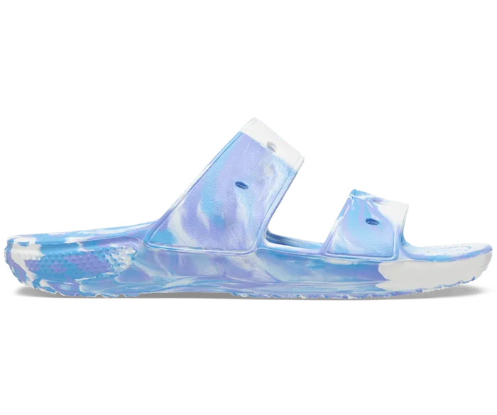 Classic Marbled Sandal White Oxygen Women Crocs Sandals