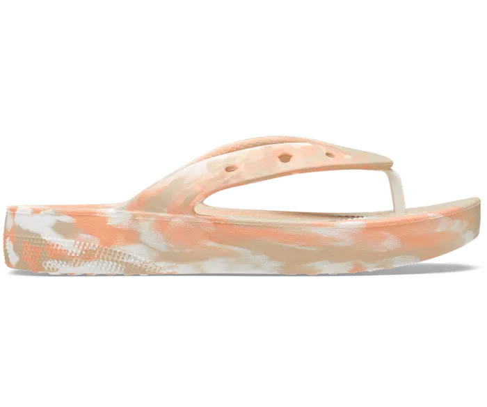 Classic Platform Marbled Flip Chai Multi Women Crocs FlipFlops