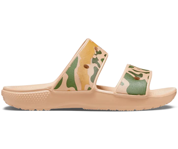 Classic Printed Camo Sandal Chai Tan Women Crocs Slides
