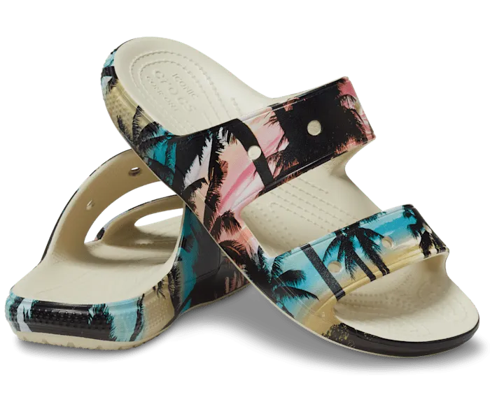 Classic Retro Resort Sandal Bone Multi Men Crocs Sandals