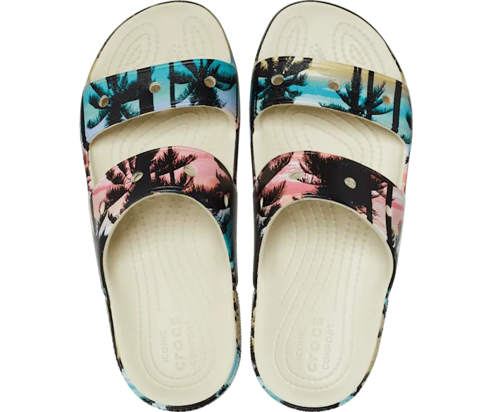 Classic Retro Resort Sandal Bone Multi Men Crocs Sandals