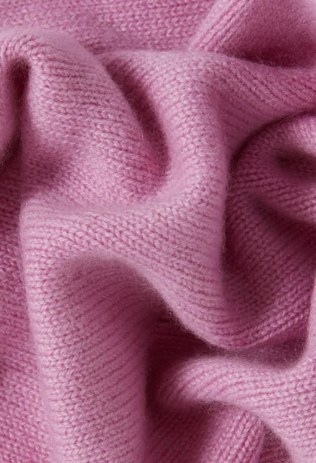 Claudie Pierlot Cashmere Knit Scarf Pink Women Scarves Hats And Gloves