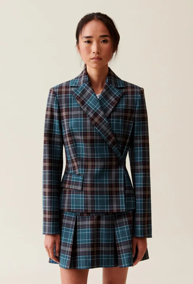 Claudie Pierlot Checked Blazer Multicolored Women Blazers Claudie Pierlot Checked Blazer Multicolored Women Blazers