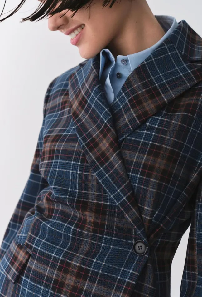 Claudie Pierlot Checked Blazer Multicolored Women Blazers Claudie Pierlot Checked Blazer Multicolored Women Blazers