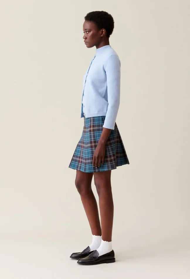 Claudie Pierlot Checked Wool Skirt Multicolored Women Skirts And Shorts Claudie Pierlot Checked Wool Skirt Multicolored Women Skirts And Shorts