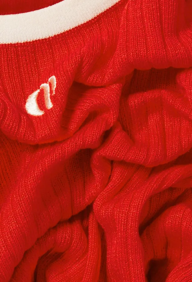Claudie Pierlot Fine Knit Cp Top Red Women Tops And Shirts