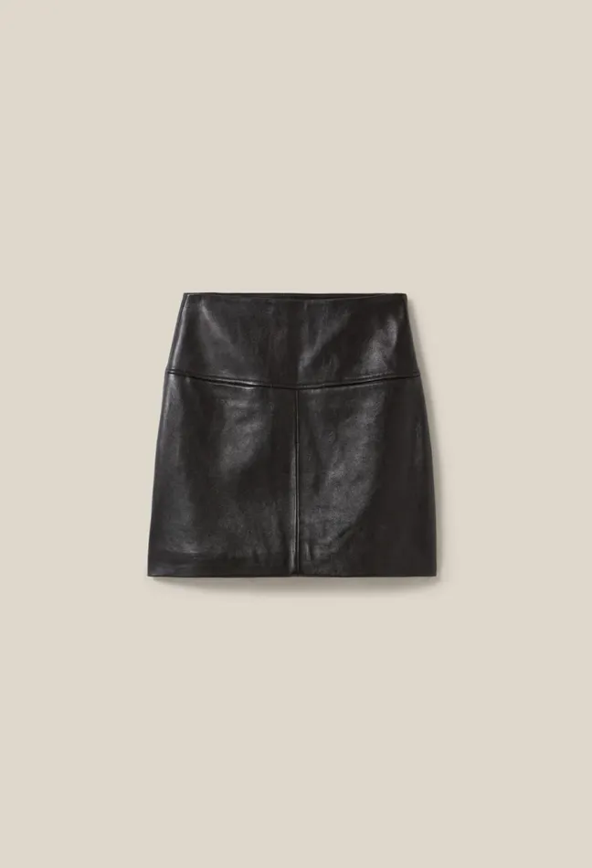 Claudie Pierlot Leather Mini Skirt Black Women Skirts And Shorts Claudie Pierlot Leather Mini Skirt Black Women Skirts And Shorts