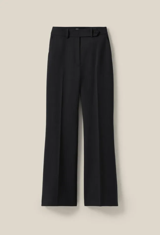Claudie Pierlot Navy Wool Suit Trousers Black Women Jeans And Trousers