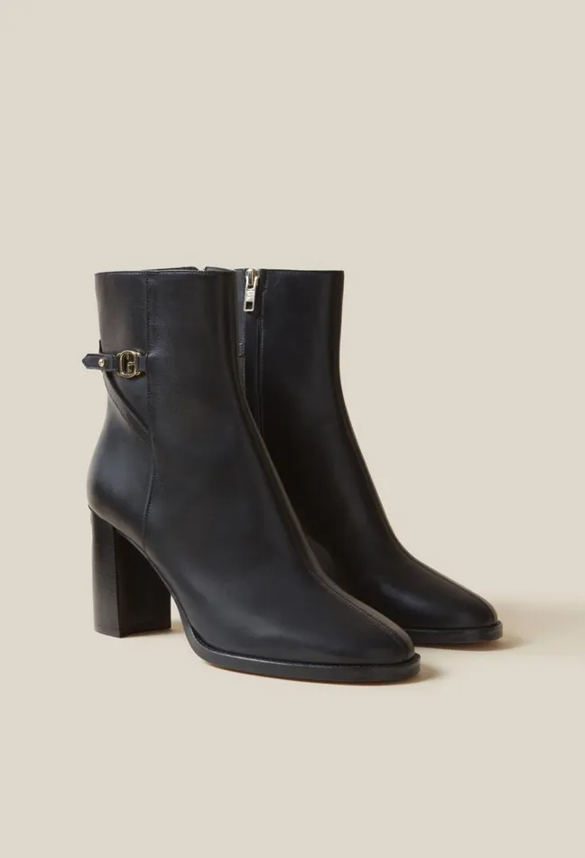 Claudie Pierlot Patent Leather Heeled Ankle Boots Black Women Ankle Boots Claudie Pierlot Patent Leather Heeled Ankle Boots Black Women Ankle Boots