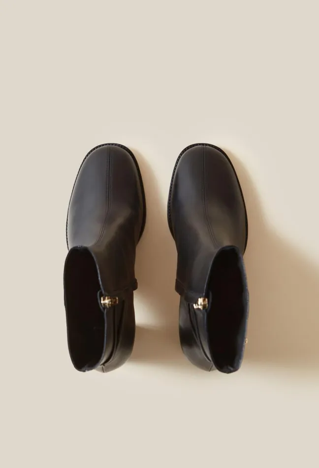 Claudie Pierlot Patent Leather Heeled Ankle Boots Black Women Ankle Boots Claudie Pierlot Patent Leather Heeled Ankle Boots Black Women Ankle Boots