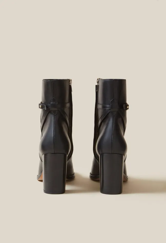 Claudie Pierlot Patent Leather Heeled Ankle Boots Black Women Ankle Boots Claudie Pierlot Patent Leather Heeled Ankle Boots Black Women Ankle Boots