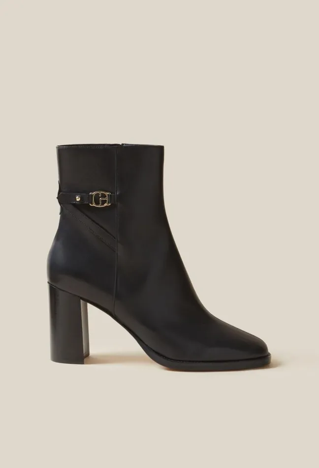 Claudie Pierlot Patent Leather Heeled Ankle Boots Black Women Ankle Boots Claudie Pierlot Patent Leather Heeled Ankle Boots Black Women Ankle Boots