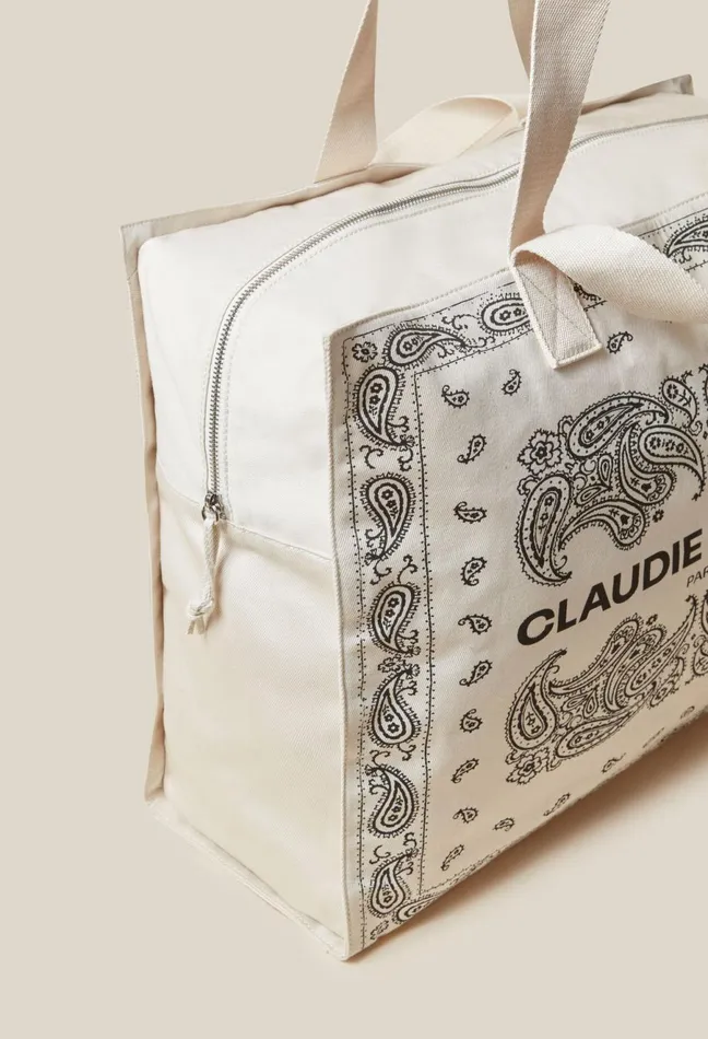 Claudie Pierlot Recycled Cotton Tote Bag Multicolored Women Shoulder Bags