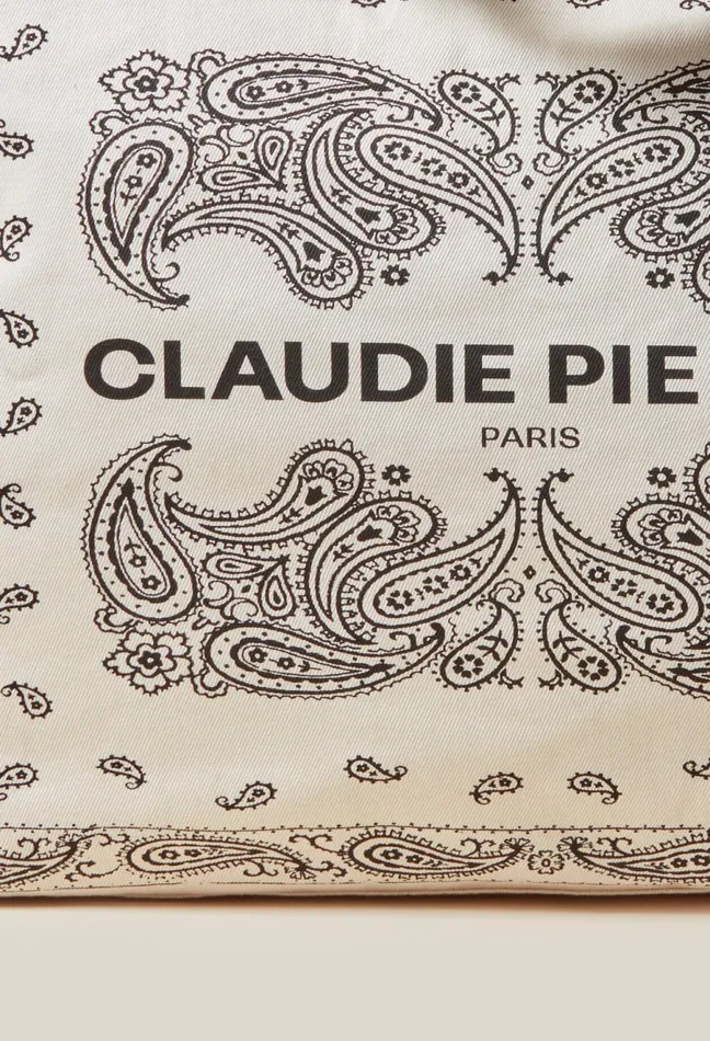 Claudie Pierlot Recycled Cotton Tote Bag Multicolored Women Shoulder Bags