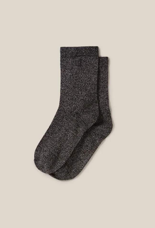 Claudie Pierlot Sparkly Black Socks Women Socks Claudie Pierlot Sparkly Black Socks Women Socks