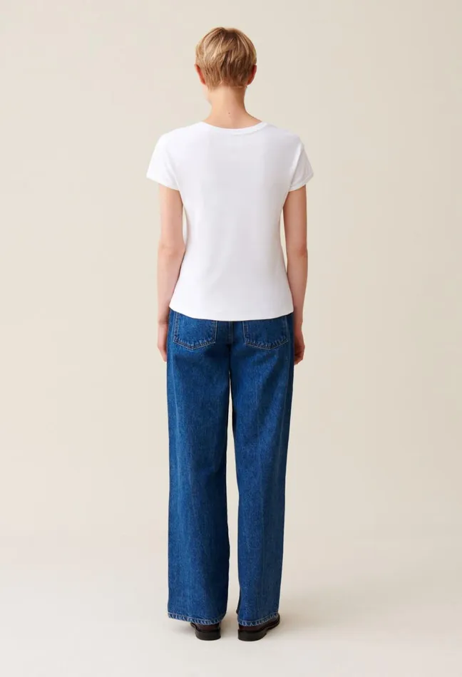 Claudie Pierlot TShirt Short Sleeves Ecru Women TShirts Claudie Pierlot TShirt Short Sleeves Ecru Women TShirts