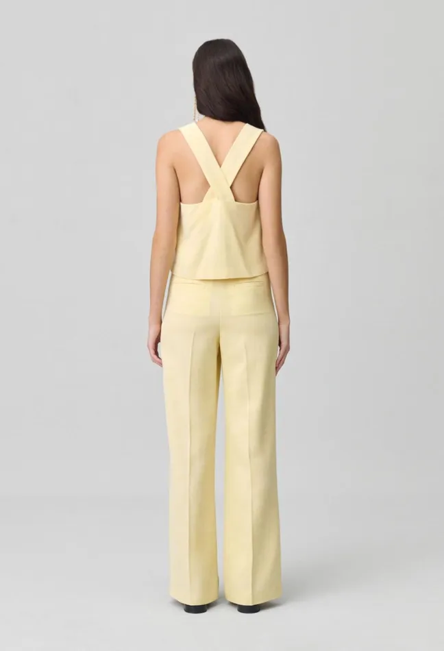 Claudie Pierlot Top Avec Col Carr Straw Women Tops And Shirts