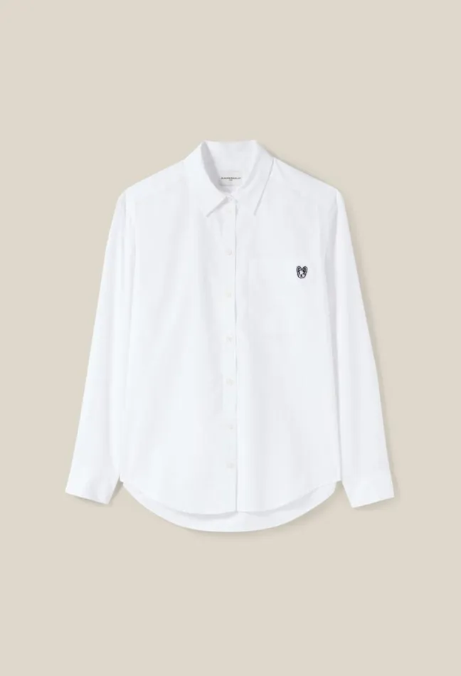 Claudie Pierlot White Toto Jean Shirt Women Tops And Shirts Claudie Pierlot White Toto Jean Shirt Women Tops And Shirts