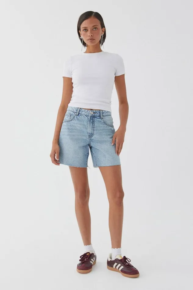 Clothing Supr Denim Shorts and Skirts 90 S Cut Off Denim Short Tulsa Blue