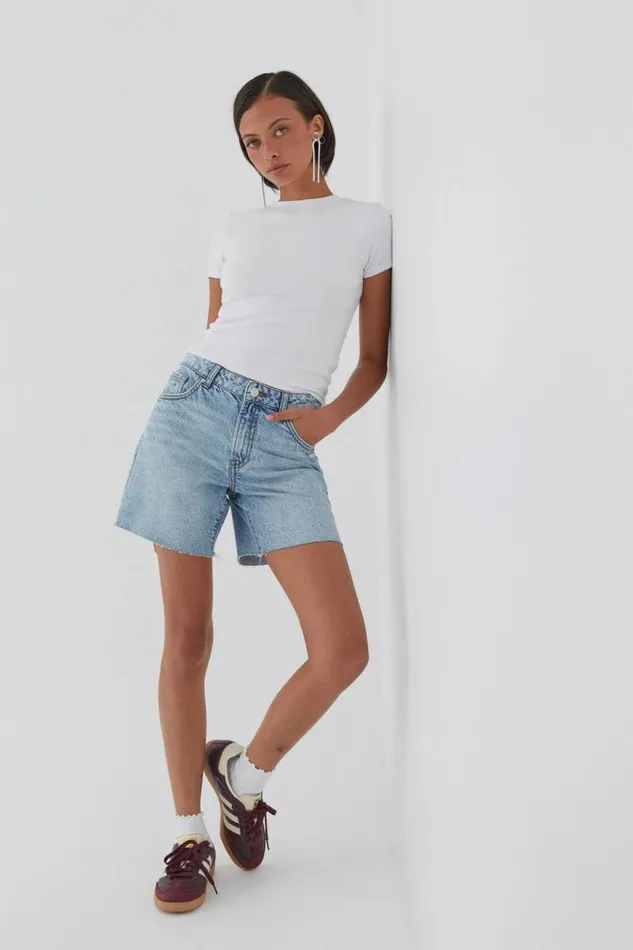 Clothing Supr Denim Shorts and Skirts 90 S Cut Off Denim Short Tulsa Blue