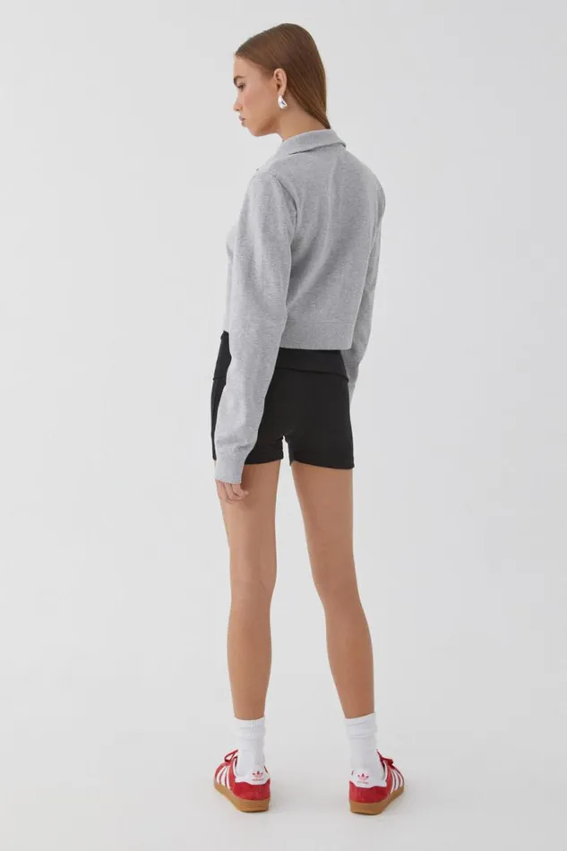 Clothing Supr Hoodies and Trackies Somer Zip Through Sweat Silver Grey Marle Clothing Supr Hoodies and Trackies Somer Zip Through Sweat Silver Grey Marle