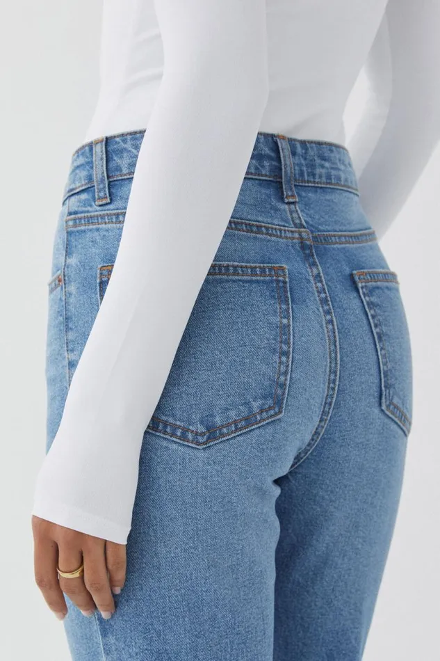 Clothing Supr Jeans High Rise Flare Jean Portsea Blue