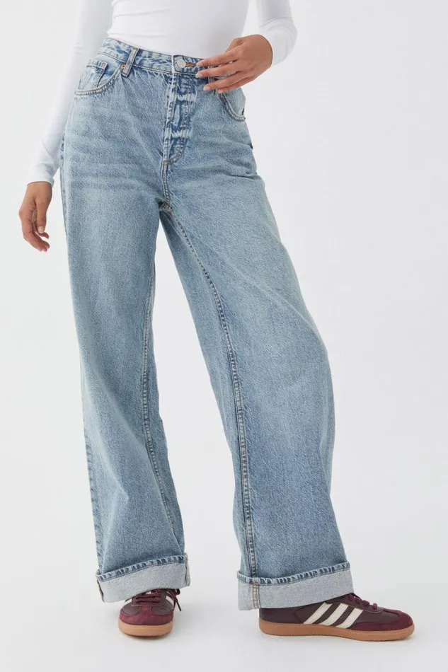 Clothing Supr Jeans High Rise Wide Jean Skylight Blue