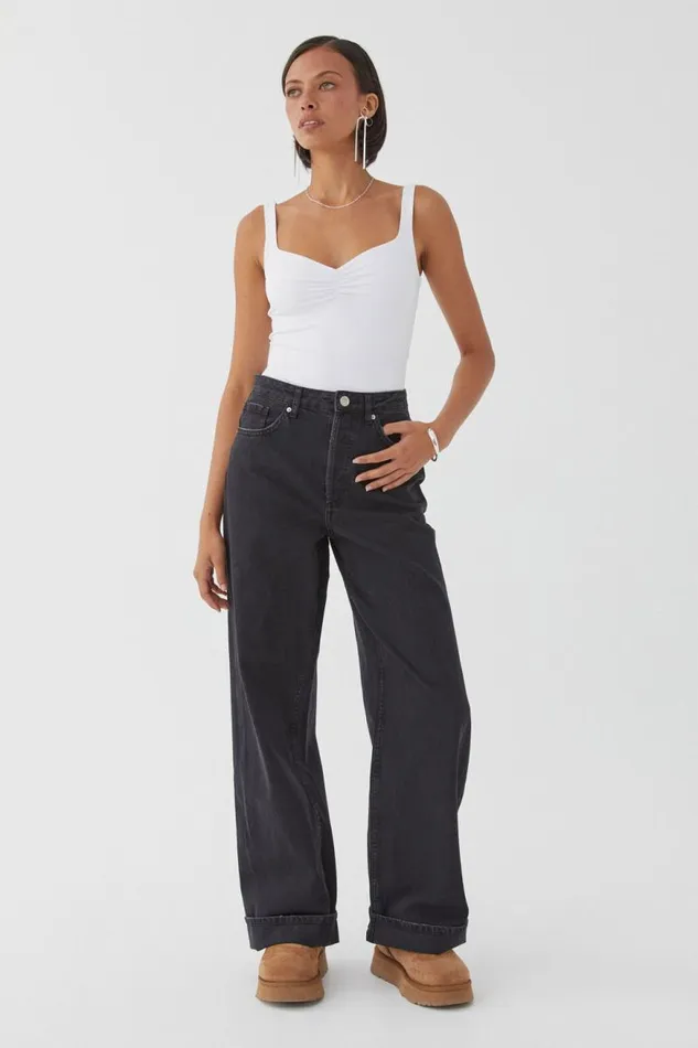 Clothing Supr Jeans High Rise Wide Jean True Black
