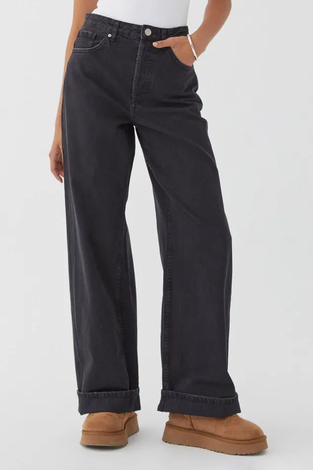 Clothing Supr Jeans High Rise Wide Jean True Black