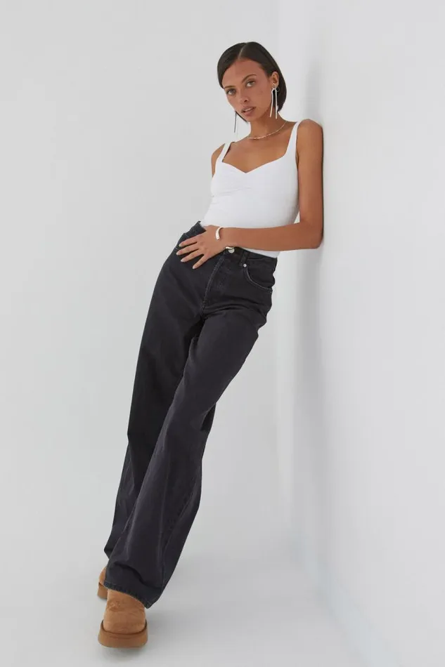 Clothing Supr Jeans High Rise Wide Jean True Black