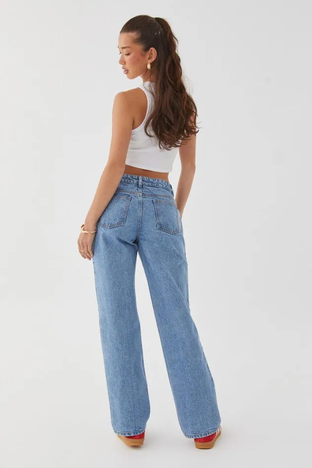 Clothing Supr Jeans Low Rise Straight Jean Offshore Blue
