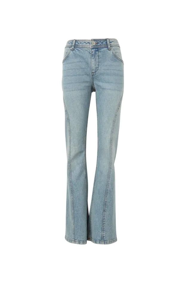 Clothing Supr Jeans Panelled Flare Jean Surf Blue