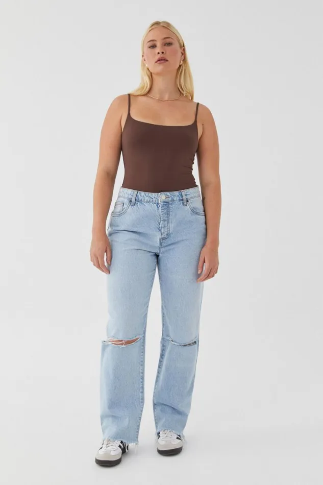 Clothing Supr Jeans Straight Leg Ripped Jean Hampton Blue Ripped