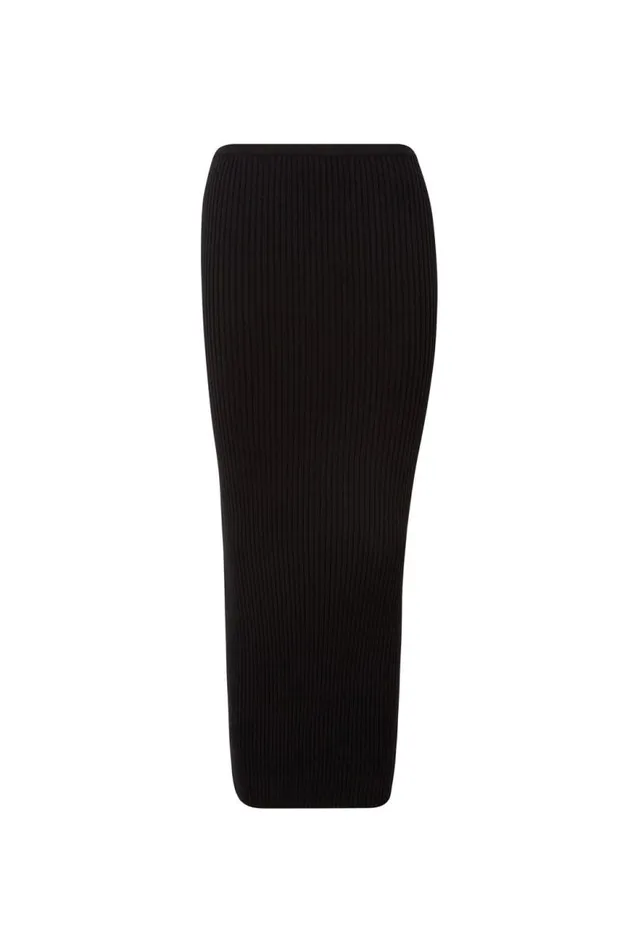 Clothing Supr Knitwear Kenzie Knit Maxi Skirt Black