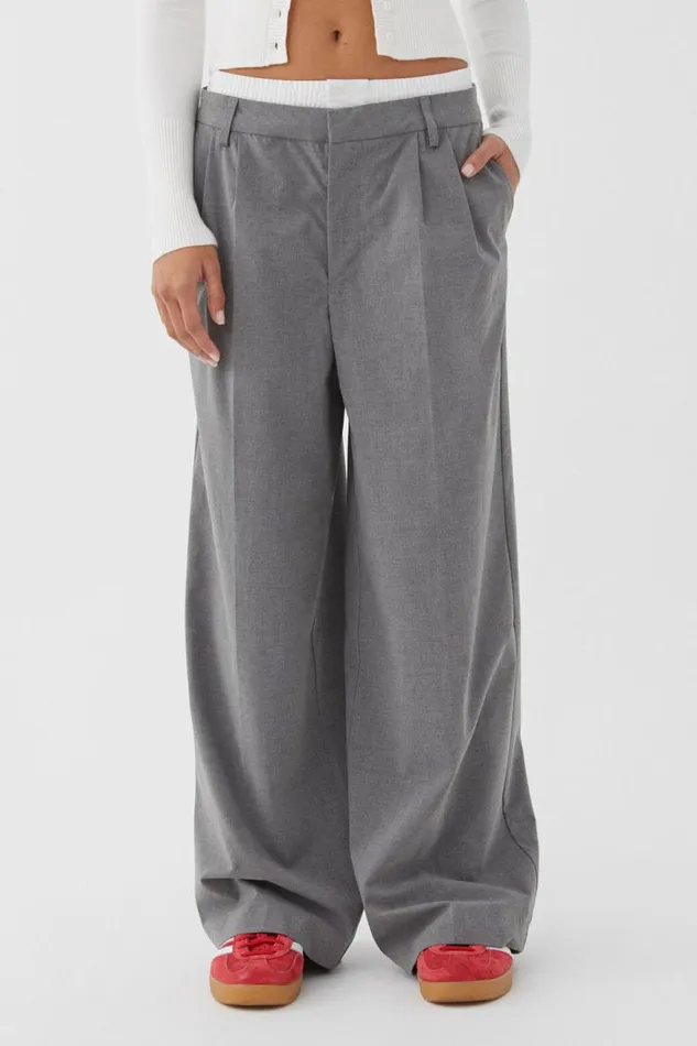 Clothing Supr Pants Brooke Boxer Tailored Pant Charcoal Marle