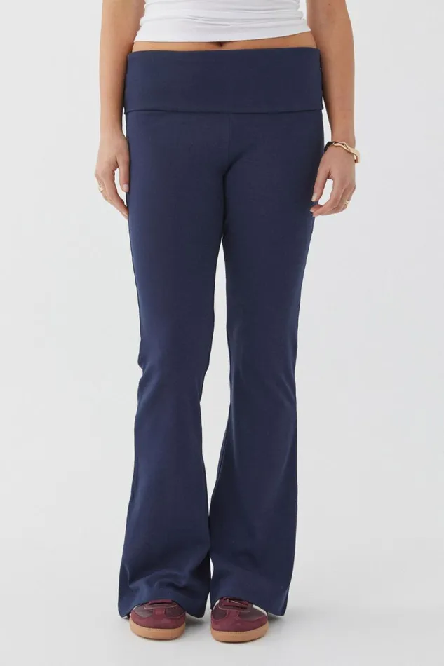 Clothing Supr Pants Fold Back Flare Pant All Star Navy