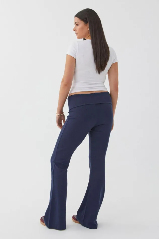 Clothing Supr Pants Fold Back Flare Pant All Star Navy