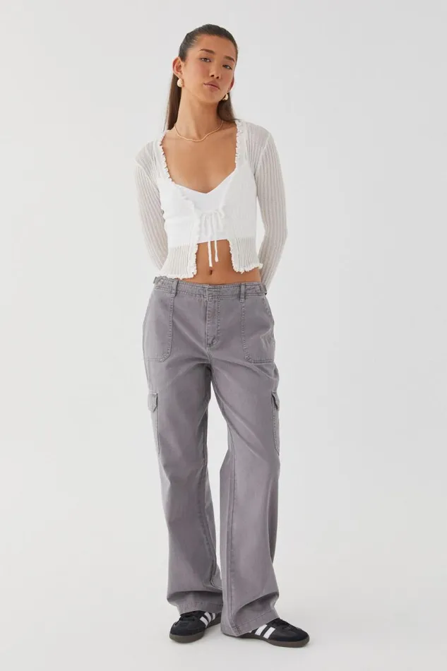 Clothing Supr Pants Matilda Cargo Pant Fossil Grey