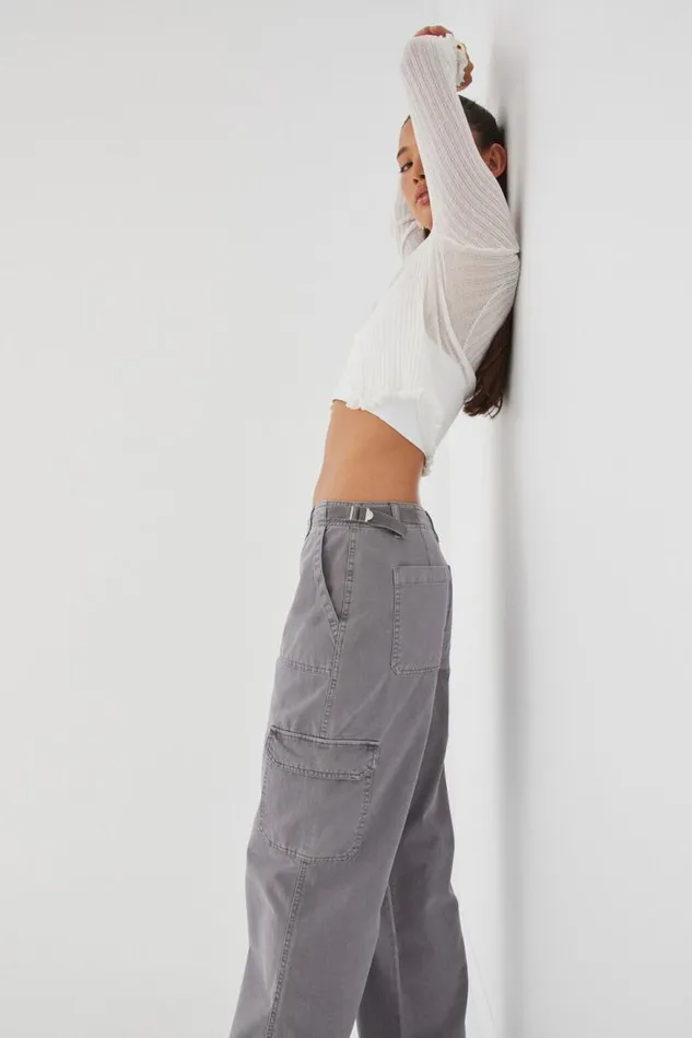 Clothing Supr Pants Matilda Cargo Pant Fossil Grey