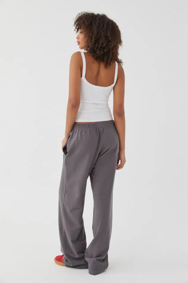 Clothing Supr Pants Relaxed Wide Leg Track Pant Chrome Grey