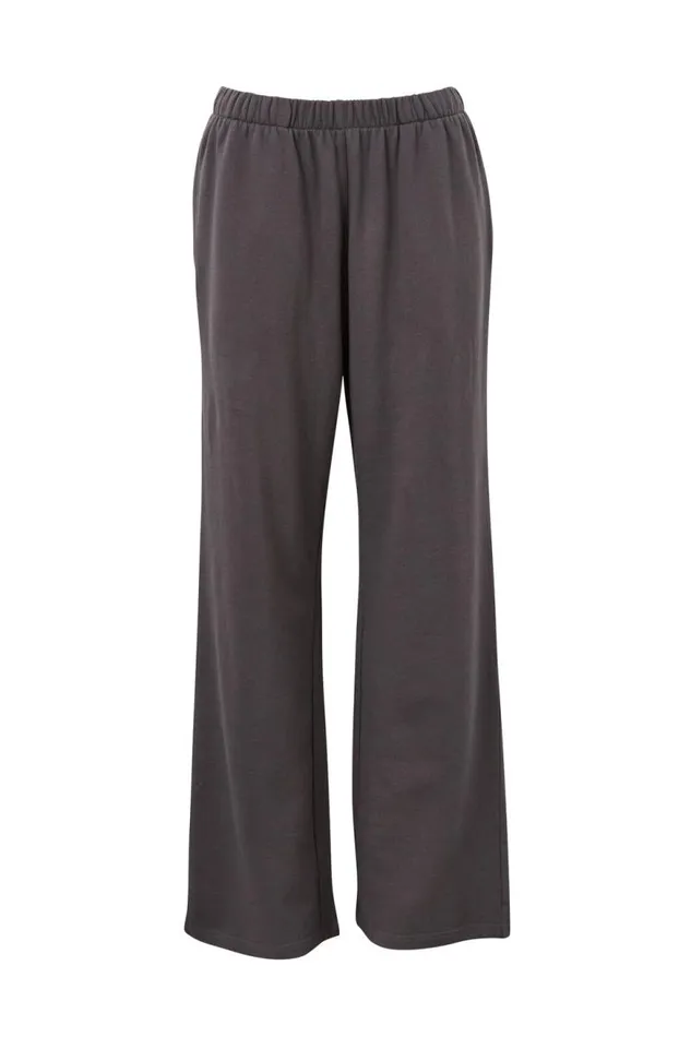 Clothing Supr Pants Relaxed Wide Leg Track Pant Chrome Grey