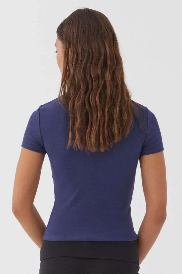 Clothing Supr T Shirts Cotton Fitted Tee Varsity Navy