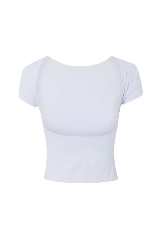 Clothing Supr T Shirts Luxe Short Sleeve Backless Tee White